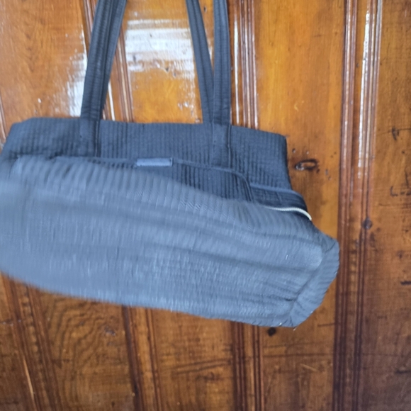 Vera Bradley Black Microfiber Tote - Picture 4 of 5